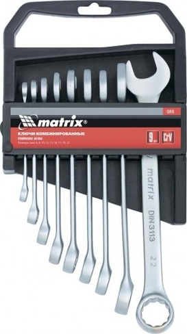 Набор ключей комбинированных MATRIX 15410 9 предметов