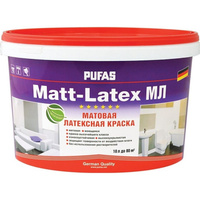 Моющаяся латексная морозостойкая краска ПУФАС MATT-LATEX