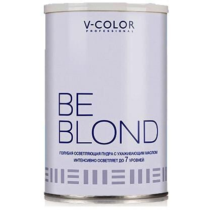 Порошок для осветления Be Blond, голубой, осветляет на 7 уровней V-Color (Россия)