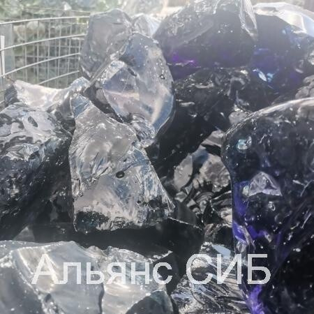Декоративное стекло Эрклез Дымчато-синий / Туманный синий