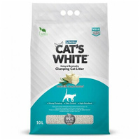 Cat's White Marseille Soap комкующийся наполнитель с ароматом марсельского мыла для кошачьего туалета (10 л)