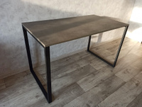 Стол лофт 1200x650x730, цвет бетон чикаго темно серый, ЛДСП Эггер