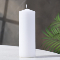 Свеча - цилиндр, 5х15 см, 14 ч, белая Дарим Красиво