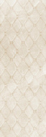 Плитка настенная Eurotile Ceramica Diamonds light рельеф ромб 162 DIX1BG 89,5х29,5 см