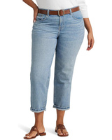 Джинсы LAUREN Ralph Lauren Plus-Size Relaxed Tapered Ankle Jeans, цвет Isla Wash