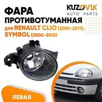 Фара противотуманная Renault Clio (2001-2011), Symbol (2002-2012) левая KUZOVIK
