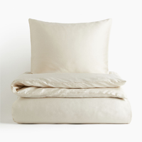 Комплект односпального постельного белья H&M Home Lyocell, светло-бежевый
