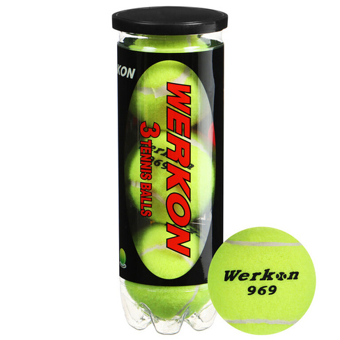Набор мячей для большого тенниса werkon 969, с давлением, 3 шт. No brand