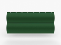 Сайдинг Бревно 0.47-0.50 мм RAL 6002 Зеленый лист СТАН