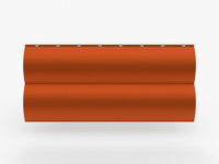 Сайдинг Бревно Premium 0.47-0.5 мм RAL 2004 Оранжевый СТАН