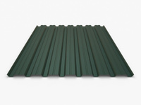 Заборный профиль с полимерным покрытием 0.47-0.50 мм RAL 6005 Зеленый мох СТАН