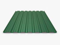 Заборный профиль с полимерным покрытием 0.47-0.50 мм RAL 6029 Зеленая мята СТАН