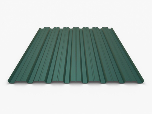 Заборный профиль с полимерным покрытием Premium 0.47-0.5 мм RAL 6026 Зеленый опал СТАН