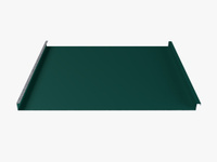 Фальцевая кровля панель без ребер жесткости Premium 0.47-0.5 мм RAL 6026 Зеленый опал СТАН