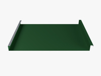 Фальцевая кровля панель без ребер жесткости 362 мм 0.47-0.50 мм RAL 6002 Зеленый лист СТАН