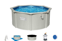 Стальной бассейн Bestway Hydrium Pool Set 300х120 см + песочный ф/насос