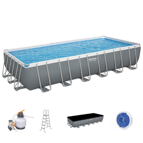 Каркасный прямоугольный бассейн Bestway 732х366х132 см + песочный ф/насос
