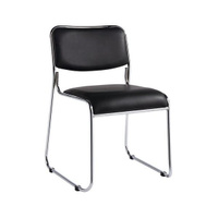 Стул офисный Easy Chair Easy Chair 802 VP, металл/искусственная кожа, цвет: черный