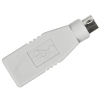 Переходник USB A - PS/2 Ningbo MD6M USB013A, белый