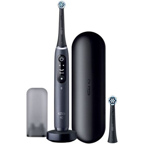 Электрическая зубная щетка Oral-B iO Series 8N Set + extra brushead насадки для щётки: 3шт, цвет:черный