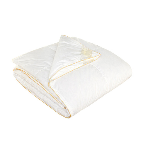 4-сезонное хлопковое одеяло с набивкой из натурального пуха Coincasa, белый