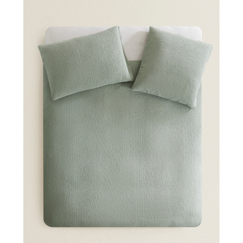 Пододеяльник Zara Home With Raised Bedspread Effect, синий