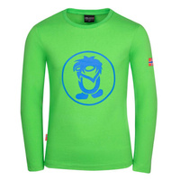 Рубашка Trollkids Longsleeve, зелено - синий