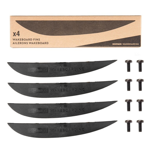 Плавники для вейкборда ENTRAXE 7.6 см 4 шт черные Wakeboarding