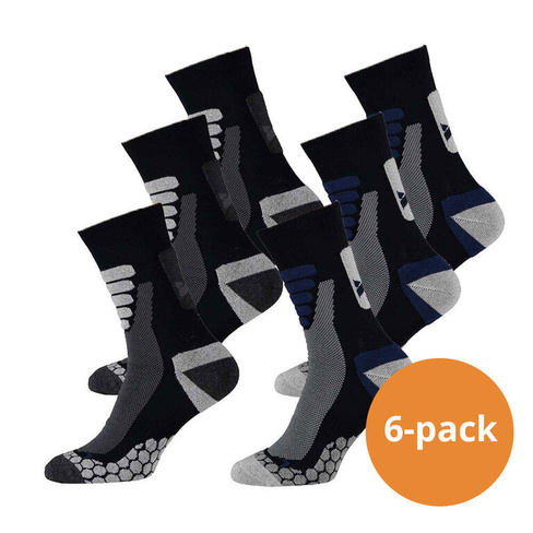 Носки Xtreme Sockswear Hiking Socks 6 шт, разноцветные и синие