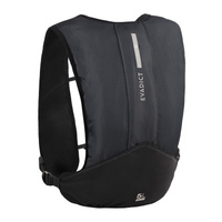 Рюкзак для бега трейлраннинг 5 литров унисекс черный EVADICT, черный/угольно-серый