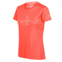 Женская футболка Fingal VI Fitness - оранжевая REGATTA, неоновый лосось/красный