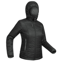 Тренировочная куртка футбольная Fcoat 100 ватная женская черная KIPSTA, черный