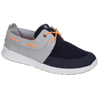 Парусная обувь женская 100 синий/серый TRIBORD, черный синий/жемчужно-серый/неоновый кораллово-оранжевый