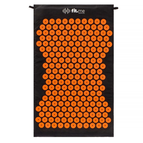 Fit.me Zen Lite коврик для акупрессуры черный и оранжевый, 1 шт.