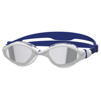 Очки для плавания Zoggs Tiger LSR+ Mirrored Smoke, синий