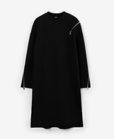Платье оверсайз трикотажное черное GLVR (M)