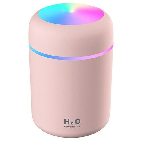 Увлажнитель воздуха воздухоочиститель маленький с увлажнителем ультразвуковой, светло-розовый Нет бренда
