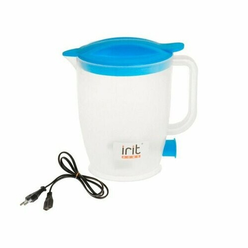 Чайник электрический Irit IR-1121, пластик, 1 л, 550 Вт, синий (комплект из 3 шт) irit