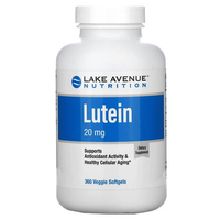 Лютеин, 20 мг, 360 растительных мягких таблеток, Lake Avenue Nutrition