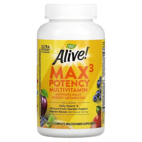 Nature's Way мультивитамины Max3 Potency, 180 таблеток