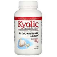 Kyolic, Aged Garlic Extract, экстракт выдержанного чеснока, для здорового артериального давления, формула 109, 160 капсу