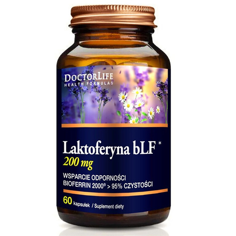 Doctor Life Laktoferyna bLF пищевая добавка поддерживающая иммунитет 100мг, 60 капс./1упак.