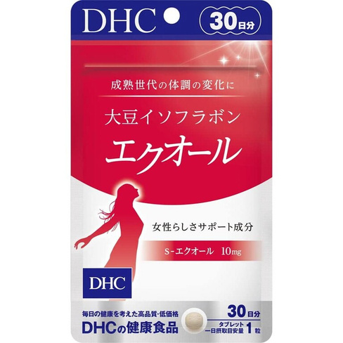 Эквол для женского здоровья DHC Soy Isoflavone, 2x30 шт.