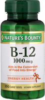 Комплекс витамин группы В-12 Nature's Bounty, 1000 мкг