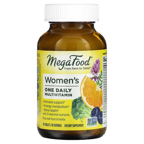 Мультивитамины для женщин MegaFood один раз в день, 90 таблеток