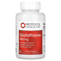 Глутатион Protocol for Life Balance, 500 мг, 60 растительных капсул