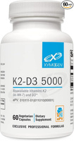 XYMOGEN K2-D3 5000 - Витамин D3 K2 - Биодоступный витамин D 5000 МЕ (холекальциферол) с витамином K2 MK-7 -60 капсул