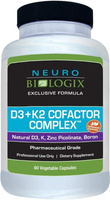 Комплекс кофактора витамина D3 + K2 (10 000 МЕ / 45 мкг) - 60 капсул от Neurobiologix