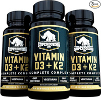 Набор витаминов D3 + K2 SuperDosing, 10 000 МЕ, 90 капсул x 3 предмета