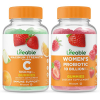 Набор витаминов Lifeable Vitamin C 1050 mg & Probiotic 10 Billion, 2 предмета, 90 таблеток